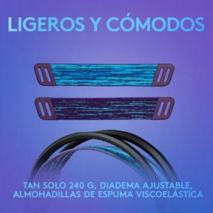 Audífono Gamer Logitech G335 3.5 mm Ligeros